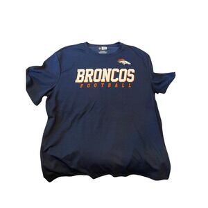NFL Team Apparel Denver Broncos T-Shirt Mens 2XL